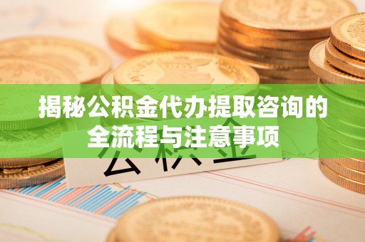 临湘揭秘公积金代办提取咨询的全流程与注意事项